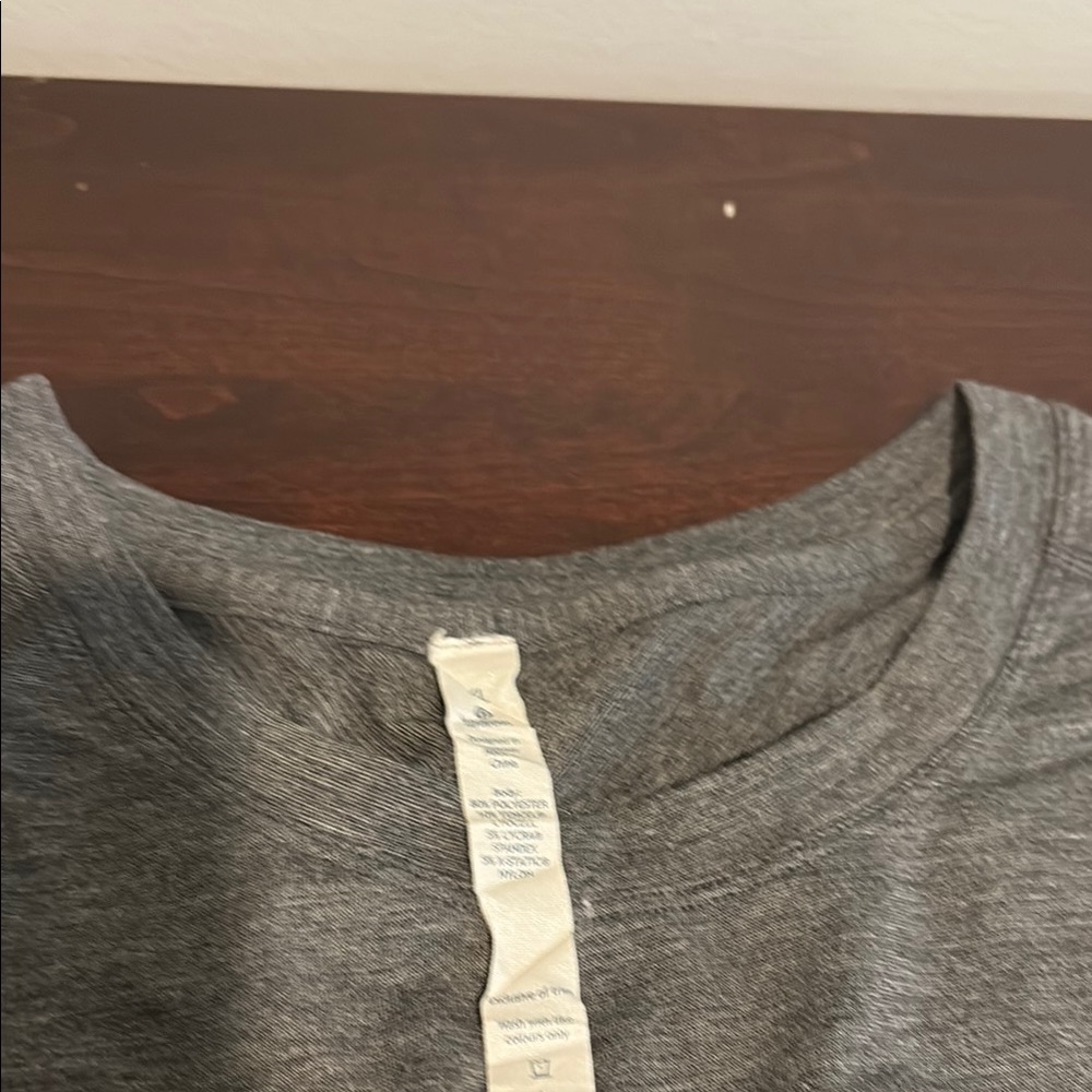 Gray lululemon Crew Neck T-Shirt